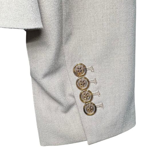 Classic Ann Taylor Suit Jacket Size 14 Beige Tan Womens Office Siren Business - Picture 6 of 10